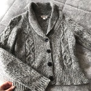 Charcoal LOFT small cardigan